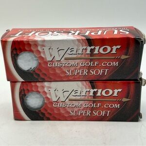 Warrior Custom Golf Balls Super Soft 2 Packs (6 Balls) #2 & #3 Golf Balls New